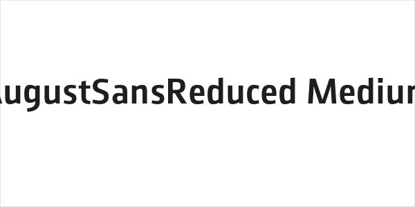AugustSansReduced-Medium Logo