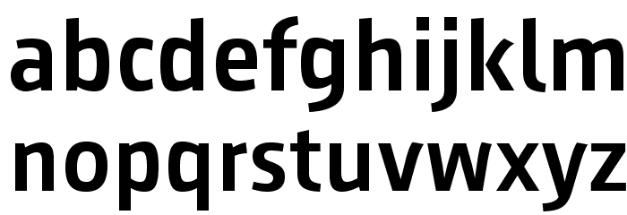 AugustSansReduced-Medium Font LOWERCASE