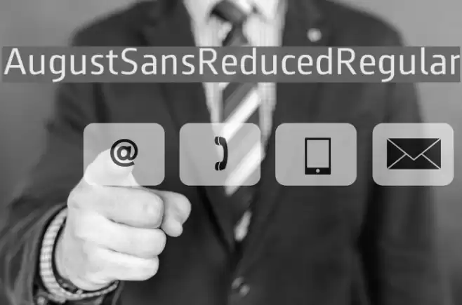 AugustSansReduced-Regular Font examples