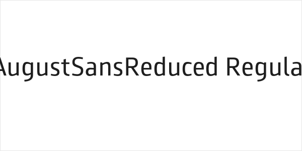 AugustSansReduced-Regular Logo