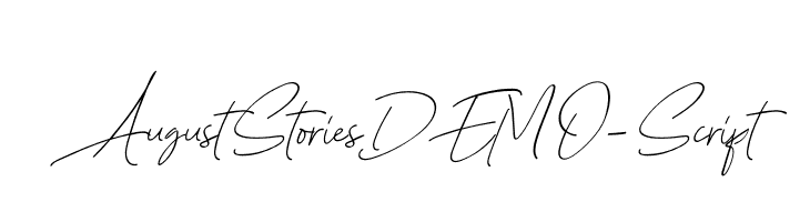 AugustStoriesDEMO-Script  免费字体下载