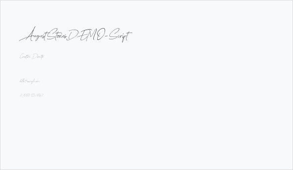 AugustStoriesDEMO-Script Business Card