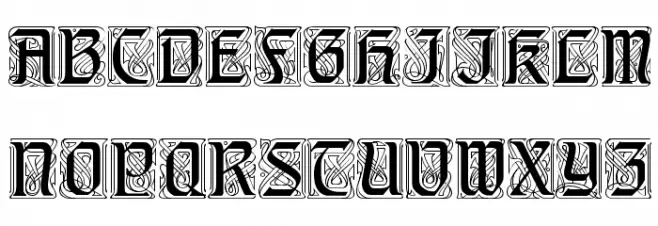 Augusta One フォント 大文字