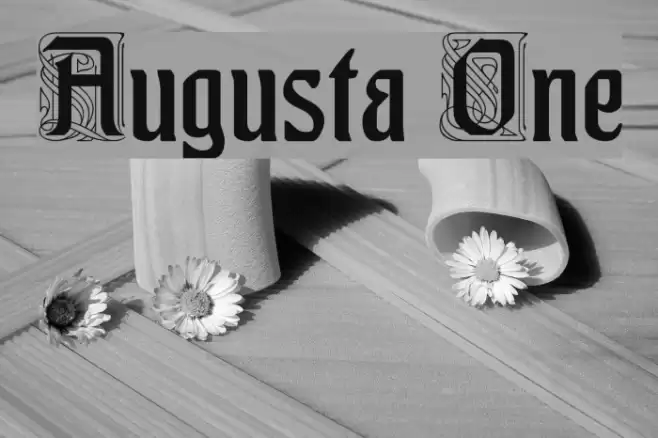 Augusta One Font examples