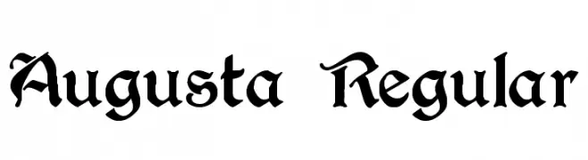 Augusta Regular  नि: शुल्क फ़ॉन्ट्स डाउनलोड