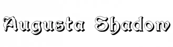 Augusta Shadow  baixar fontes gratis
