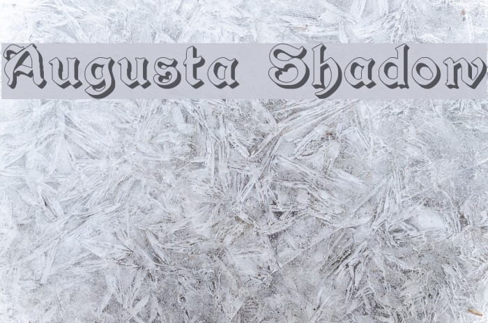 Augusta Shadow Font examples