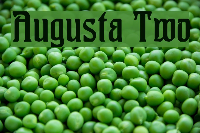 Augusta Two Font examples