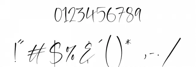 Auguste Boutique Font OTHER CHARS