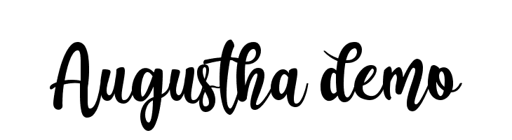 Augustha demo  Frei Schriftart Herunterladen