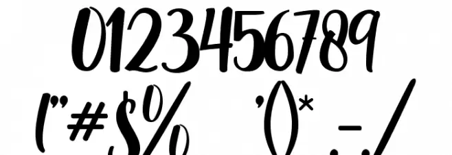 Augustha demo Font OTHER CHARS