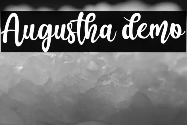 Augustha demo Font examples
