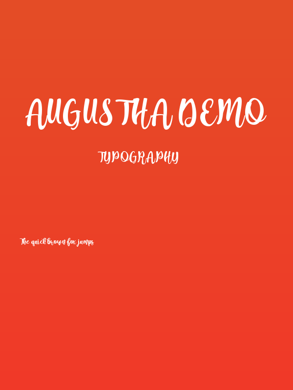 Augustha demo Poster