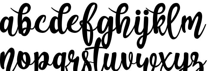 Augustha demo Font LOWERCASE