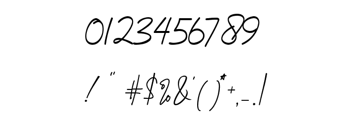 Augustinne demo Regular Font OTHER CHARS