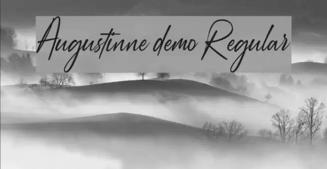 Augustinne demo Regular Font examples
