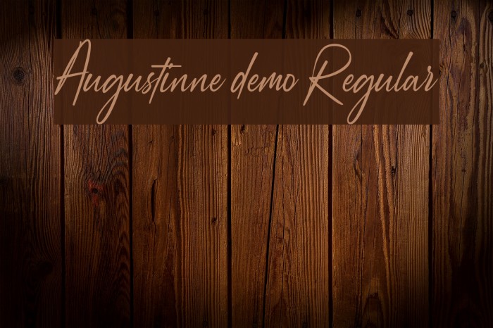 Augustinne demo Regular Font examples