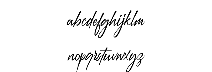 Augustinne demo Regular Font LOWERCASE