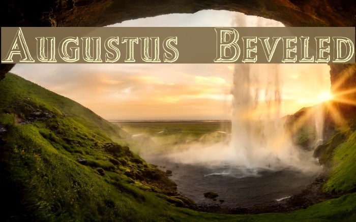 Augustus Beveled Font examples