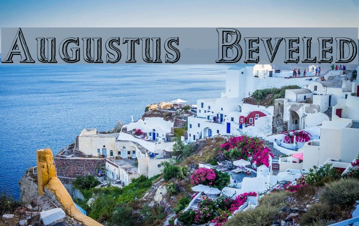 Augustus Beveled Font examples