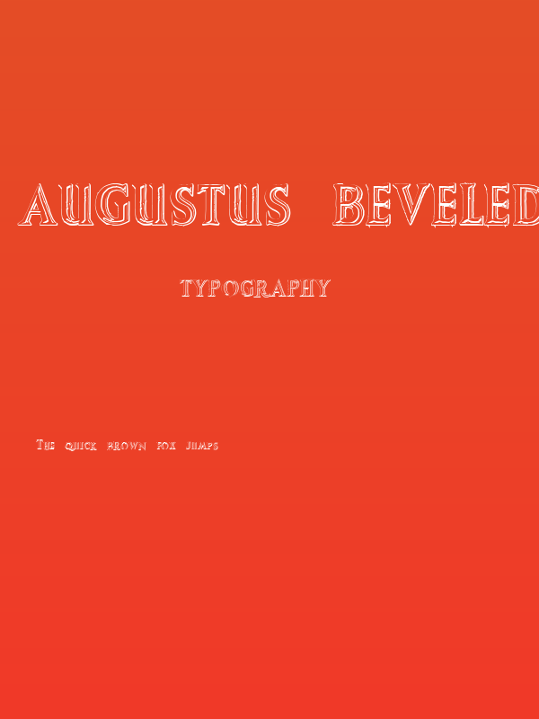 Augustus Beveled Poster