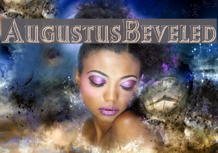 AugustusBeveled Font examples