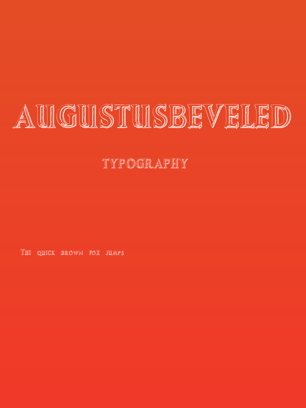 AugustusBeveled Poster
