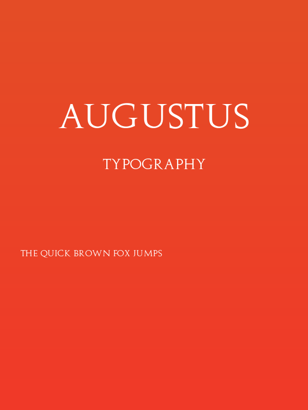 Augustus Poster