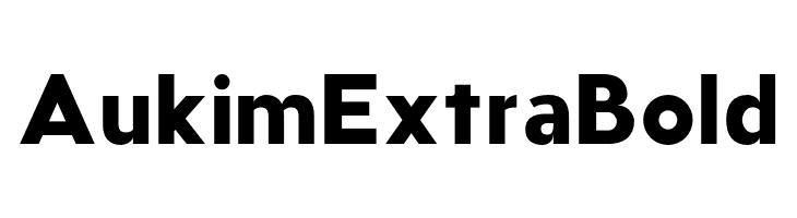 AukimExtraBold  Free Fonts Download