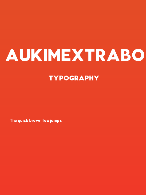 AukimExtraBold Poster