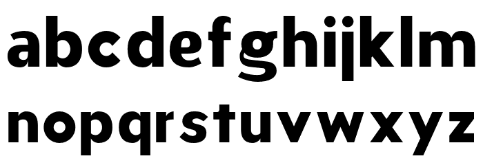 AukimExtraBold Font LOWERCASE