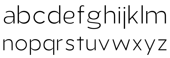 AukimLight Font LOWERCASE