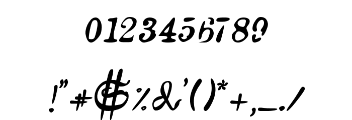 AuldMagick Bold Italic Font OTHER CHARS