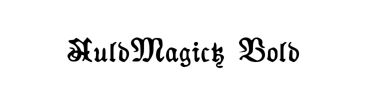 AuldMagick Bold  フリーフォントのダウンロード