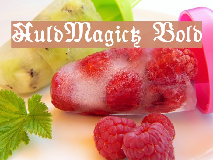 AuldMagick Bold Font examples