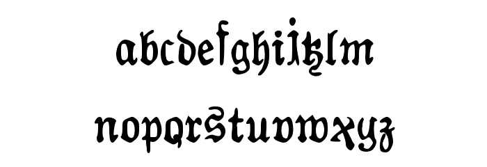 AuldMagick Bold Font LOWERCASE