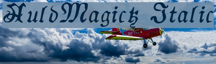 AuldMagick Italic Example 3