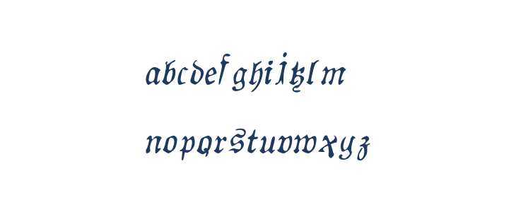 AuldMagick Italic Lowercase