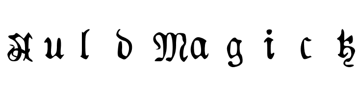 AuldMagick Font