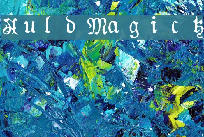AuldMagick Font examples