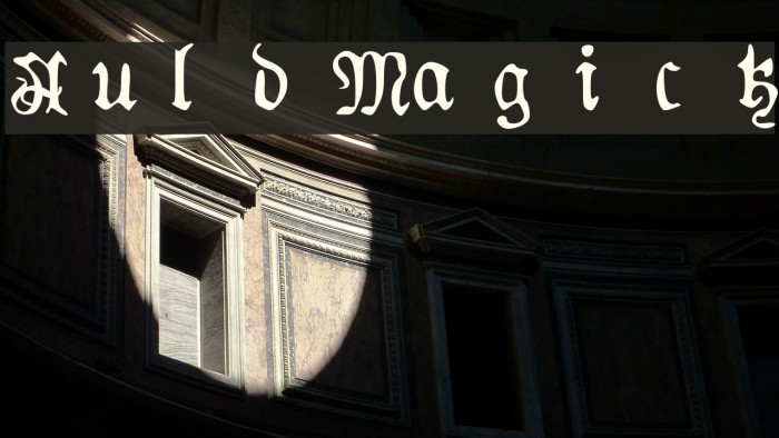 AuldMagick Font examples