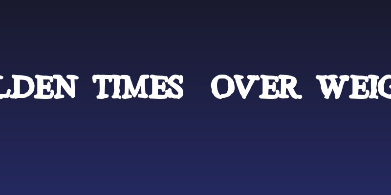 Aulden Times  Over Weight Social Header