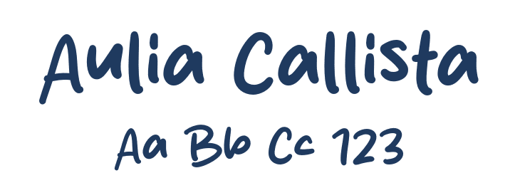 Aulia Callista Font Preview
