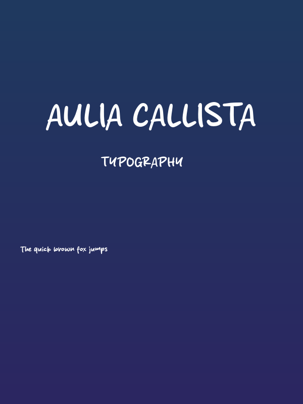 Aulia Callista Poster