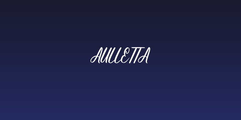 Aulletta Social Header