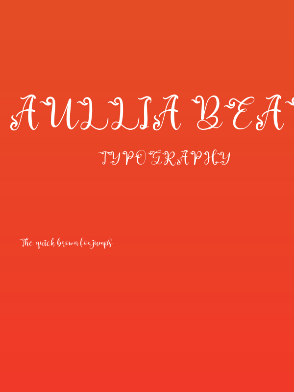 Aullia Beauty Poster