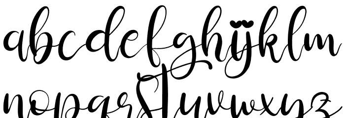 Aullia Beauty Font LOWERCASE