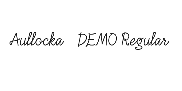 Aullocka - DEMO Regular Logo