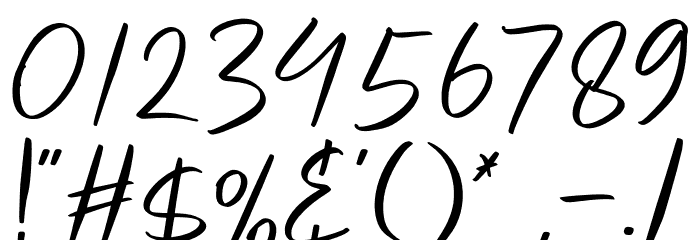 Aulores Regular Font OTHER CHARS