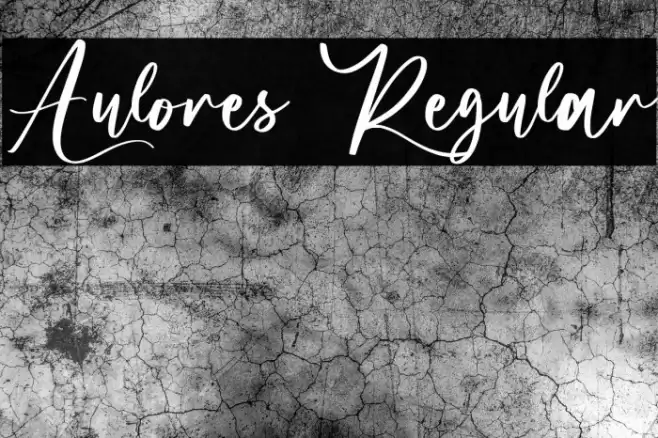 Aulores Regular Font examples